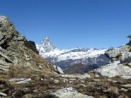 Il Cervino da poco prima della cima.