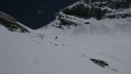 Discesa verso il colle dell'Agnello