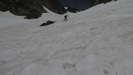Passo di Vens su neve umida