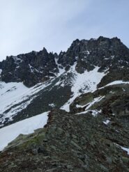 Base del canale senza neve