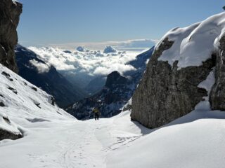 in cima al Vallone di Arnas