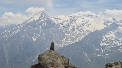 bella vista dal Bivacco Molino verso il Monte Rosso d'Ala