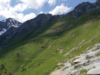 Salita in cresta dal colle Balur