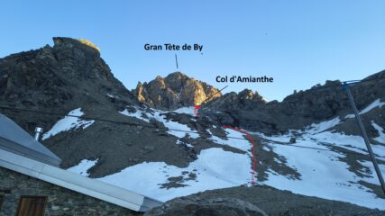 Innevamento dietro il rifugio