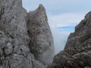 La discesa dalla Normale