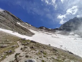 Grande nevaio prima del passo