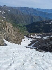 Un'autostrada di neve