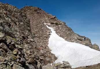nevaio sotto la cima del Tibert 