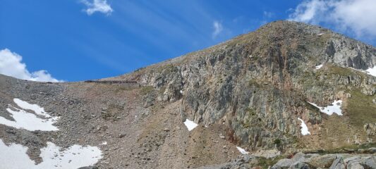 Colle e cima di Fremamorta senza neve