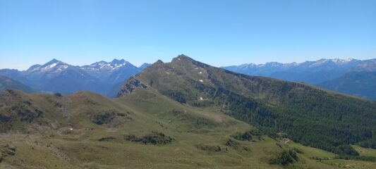 Lo Zerbion, salendo, e il col Portola