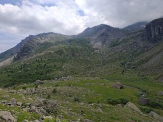 La parte iniziale del percorso rientrando dal Pian del Re