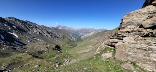 Dal passo di Soustra verso il vallone di salita