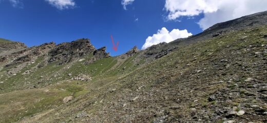 Il passo di Soustra fotografato al ritorno