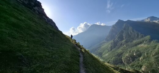 Partenza di buon ora per evitare il caldo nella parte bassa