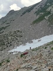 nella pietraia  ,ultimi nevai 