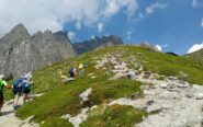 il ripido tratto prima del rifugio