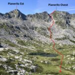 Le due Pianeritz e canale di discesa nel vallone di Loo