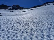 Neve bugnata versante Fours