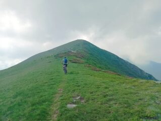 In salita sotto la cima
