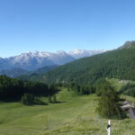 Appena oltre l'Alpe Cret
