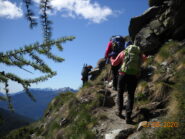 salendo tratto dopo il col Fenètre