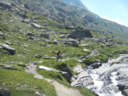 sentiero di salita non sempre agevole
