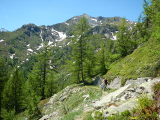 in qualche breve tratto si accompagna la bike