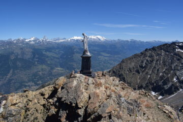 Dalla punta, vista verso Rosa e Cervino