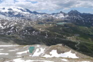 Gran Sometta e Lago Goillet dalla Croce, con il Rifugio in basso