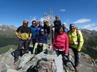 gruppo sulla Becca d'Aver