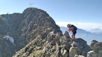  Il tratto di cresta che unisce il Sasso Bianco al Sasso Canale.