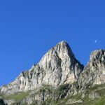 Tracciato: X spit, P chiodo, O soste da montare
