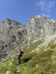 La parete E-NE della cima principale in tutto il suo splendore