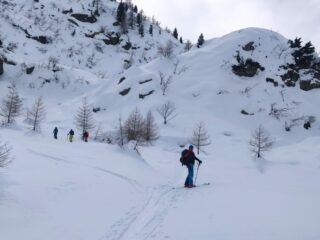 In prossimità della Sella Revelli