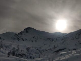 La nord del Pizzo in controluce