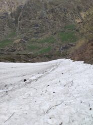 Dal Tracciolino, discesa nel canale  del Rio Peraciaval