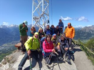 gruppo sulla cima Longhede