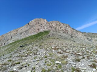 La fascia rocciosa da superare 