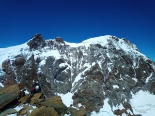 Vista sul massiccio del Rosa dalla punta