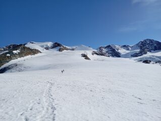 Partenza dal Rifugio Quintino.