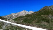 La cresta da percorrere e il Monte Maniglia