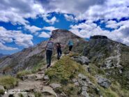 prima tratto di salita dal colle verso la cima