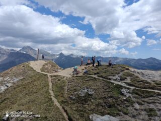 in cima al monte Pancherot 2620mt.