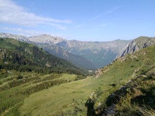 Vallone di Serpentera durante la salita alla Cima Cars