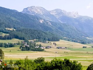 Panorama sul fondovalle di Lans.