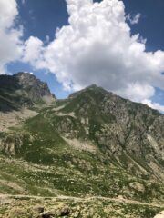 Punta e vallone salita dal Rifugio 