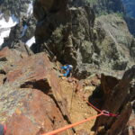 Risalendo il tratto a monte delle rocce rosse (un po' smosse)