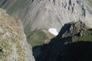 il Col Serena dall'omonima Testa, alla sua sinistra il ripido sentiero che ho poi seguito per salire alla quota 2709