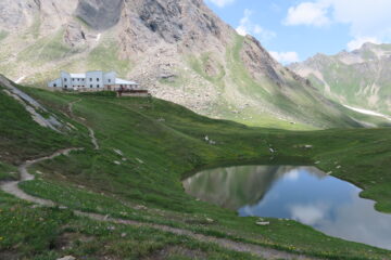 l'arrivo al rifugio