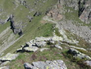 Il colle visto dalla vetta